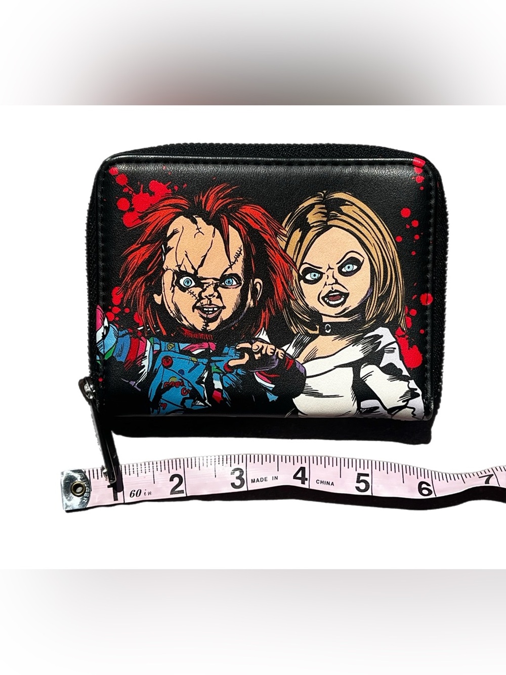 Loungefly Chucky and Tiffany Zip Around Wallet Bride Of Chucky Halloween - Picture 8 of 9
